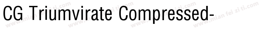CG Triumvirate Compressed字体转换